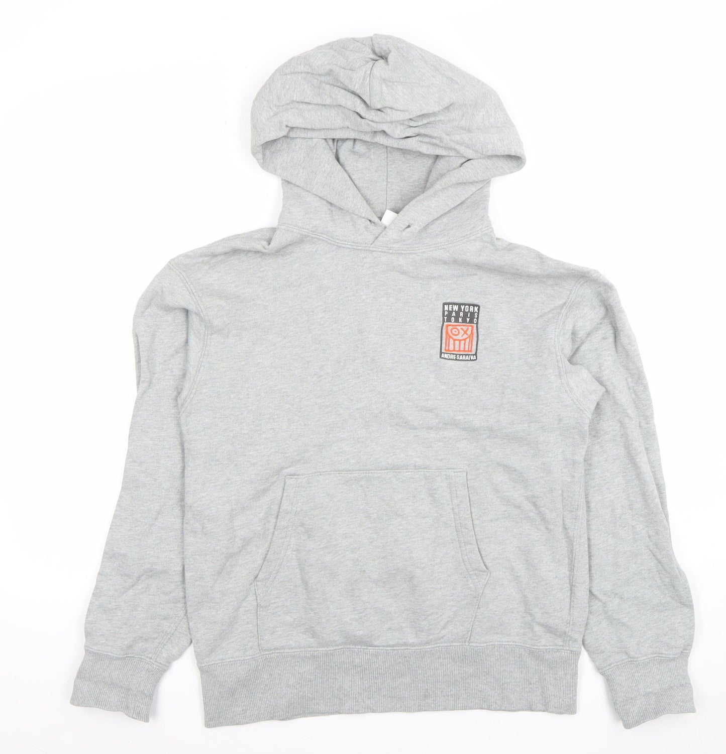 Uniqlo UT Andre Saraiva Grey XS Women's Pullover Hoodie