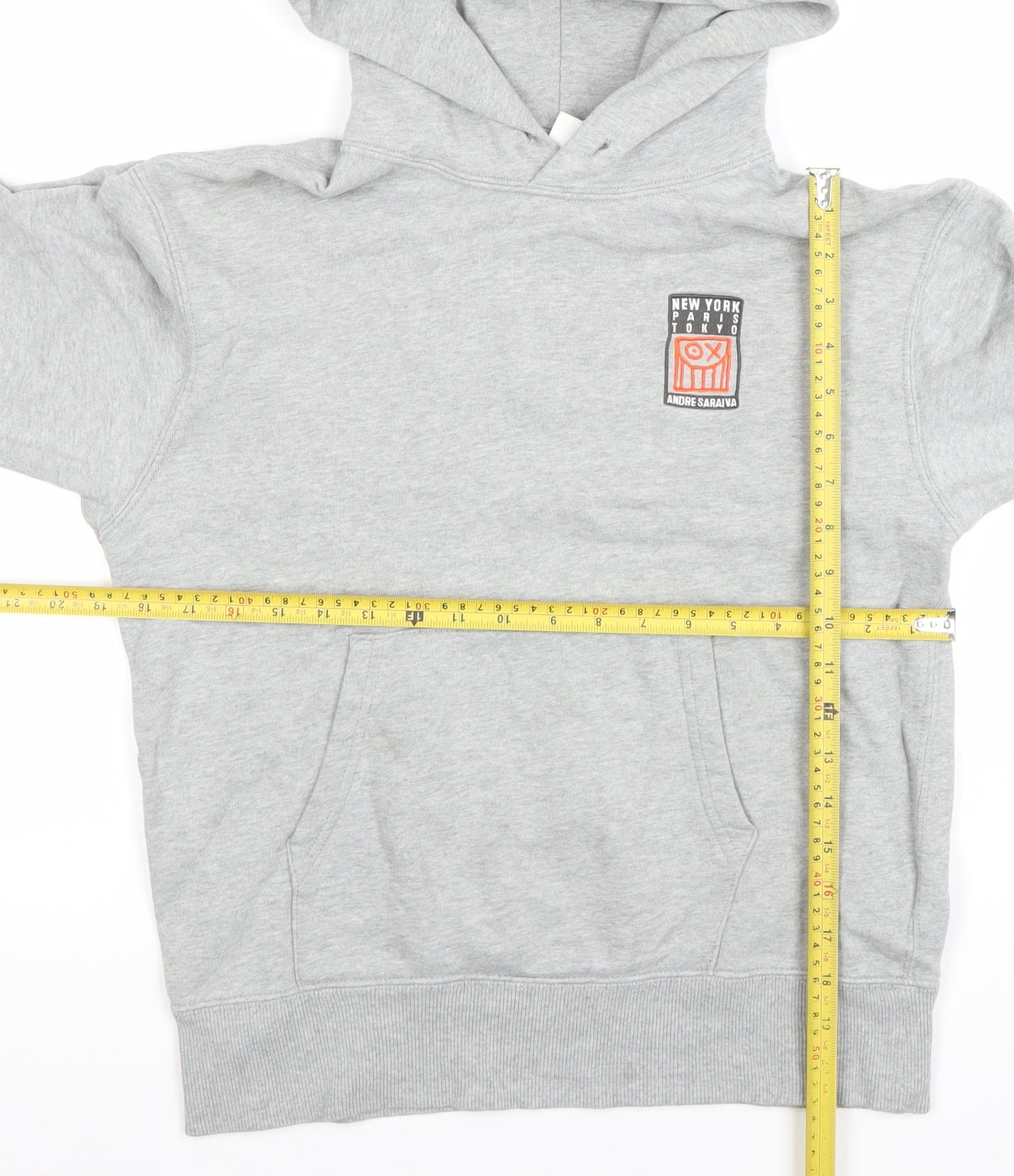Uniqlo UT Andre Saraiva Grey XS Women's Pullover Hoodie