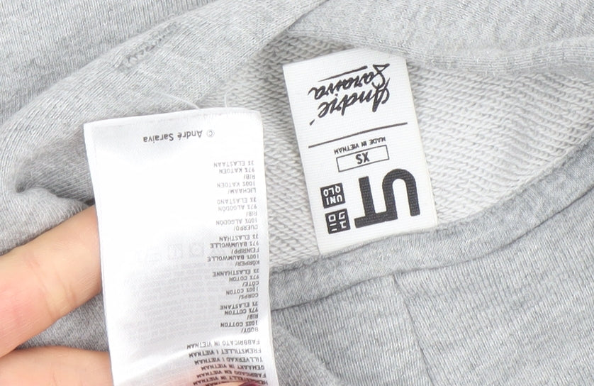 Uniqlo UT Andre Saraiva Grey XS Women's Pullover Hoodie