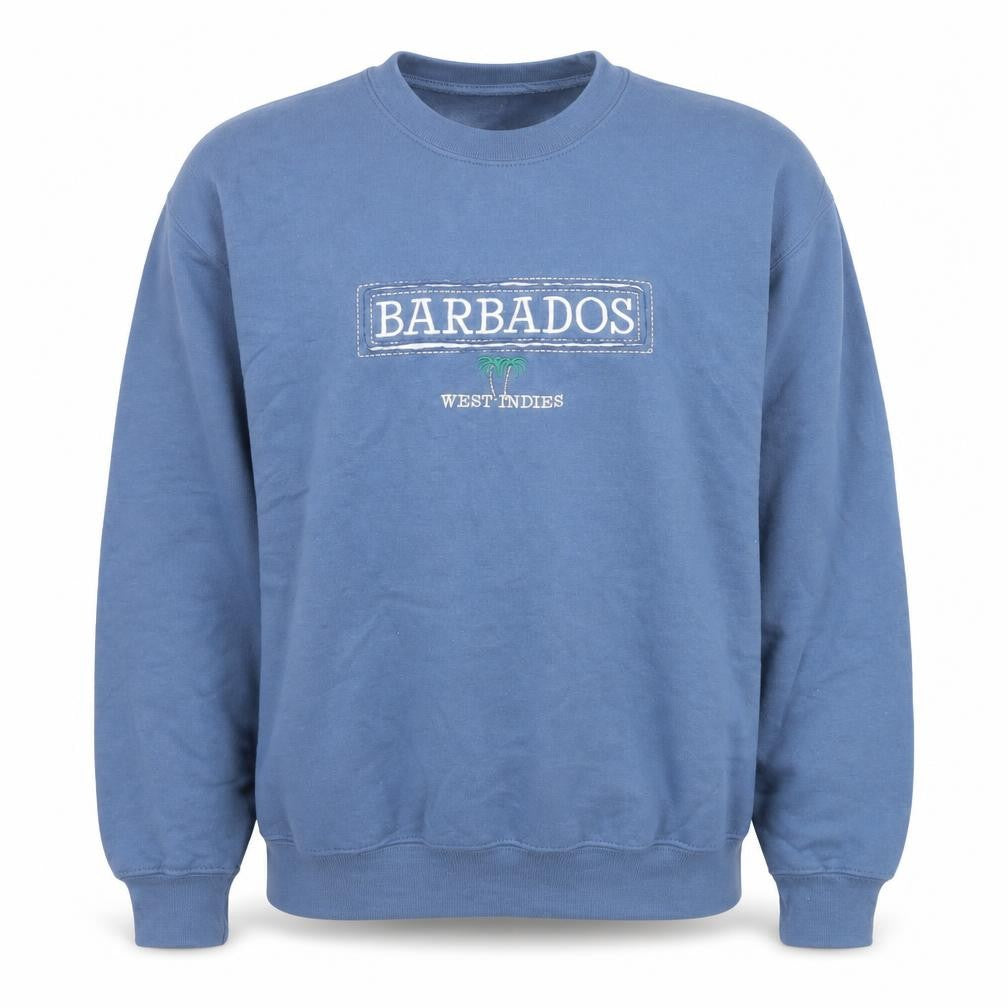 Gildan Men's Blue Barbados Embroidered Pullover Sweatshirt Small