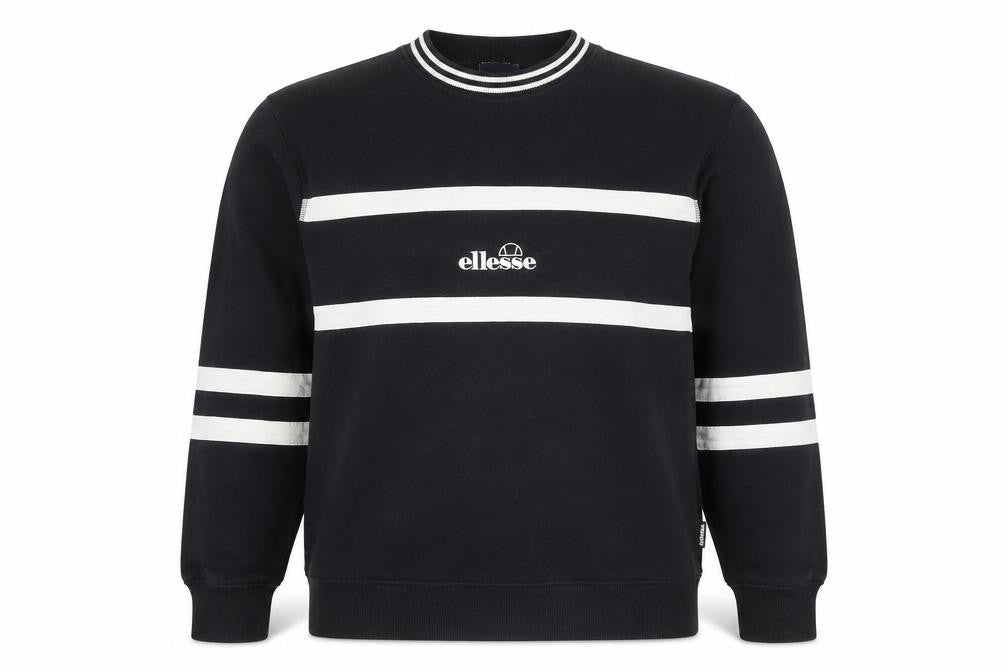 Ellesse Womens Black UK 10 Crew Neck Pullover Sweatshirt