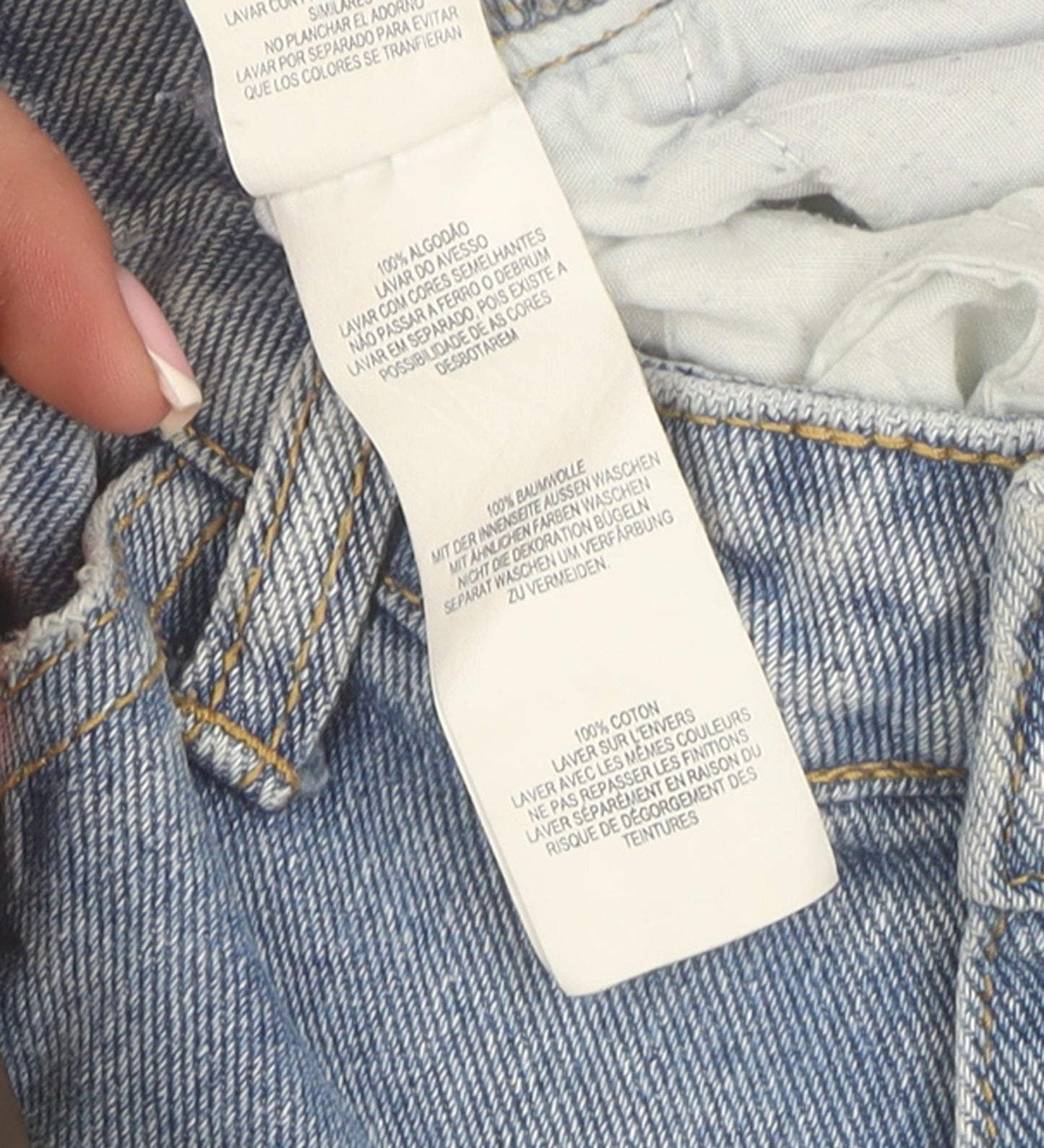 Denim Co. Women's Blue Distressed Boyfriend Jeans Size 10