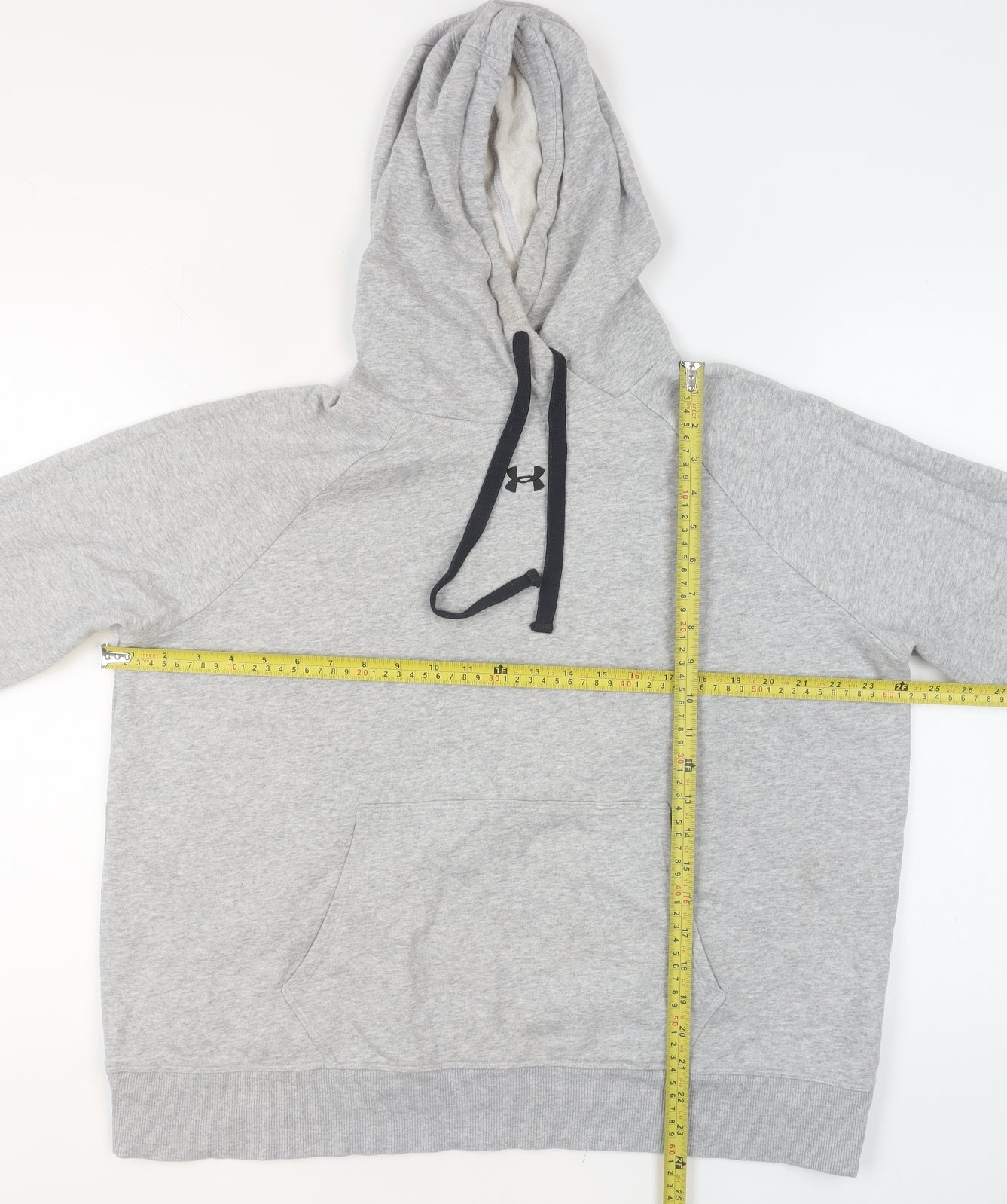 Under Armour Men’s Grey XL Pullover Hoodie Relaxed Fit Cotton Blend