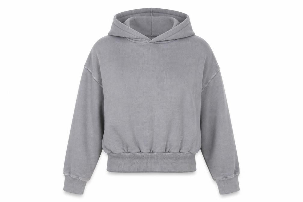 ZARA Womens Grey Cotton Pullover Hoodie Size M