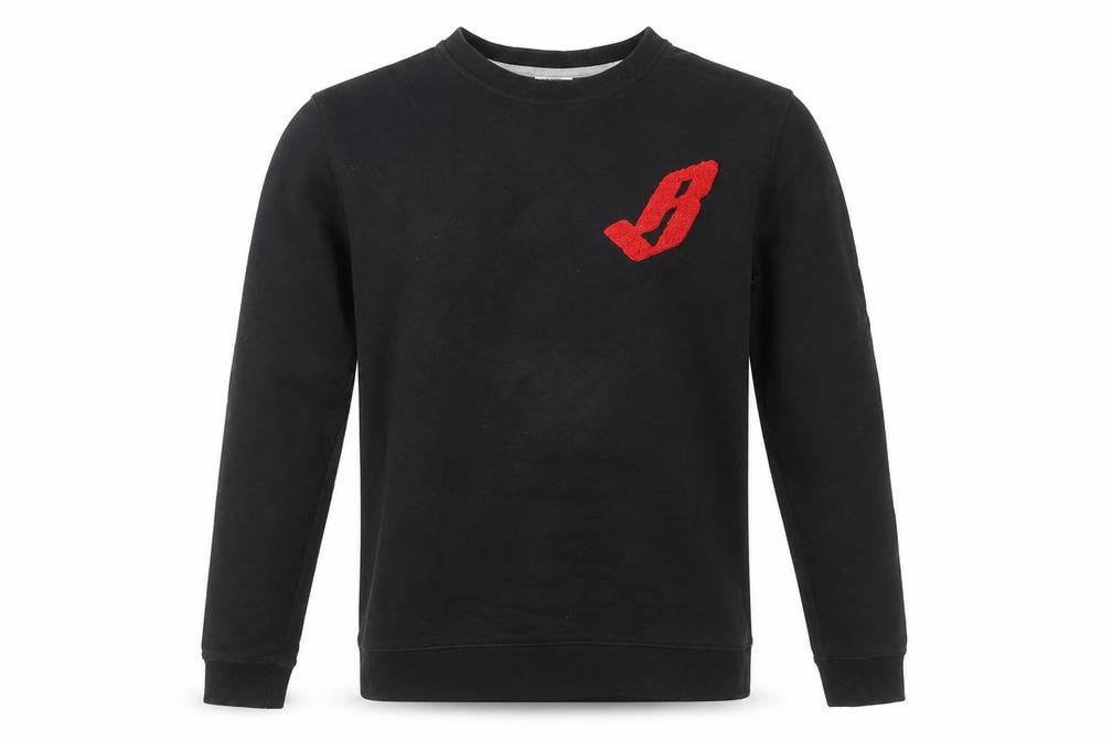 Billionaire Boys Club Men's Black Embroidered Logo Pullover Sweatshirt Size S
