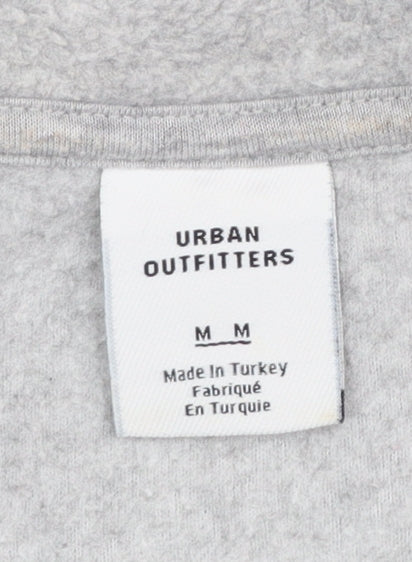 Urban Outfitters Men's Grey 1/4 Zip Fleece Sweatshirt Size M