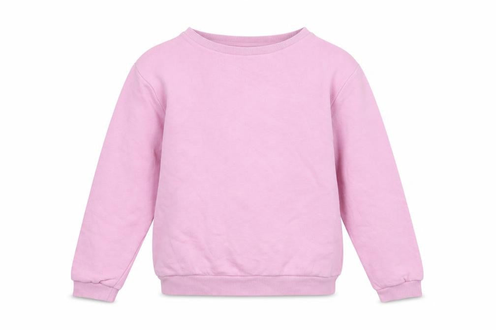 H&M Girls Pink Cotton Blend Crew Neck Pullover Sweatshirt 9-10 Years