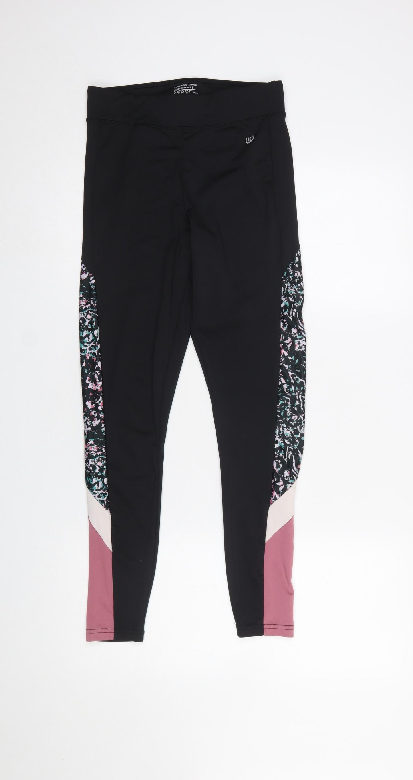Dunnes Stores Women’s Black Colourblock Leggings Size S
