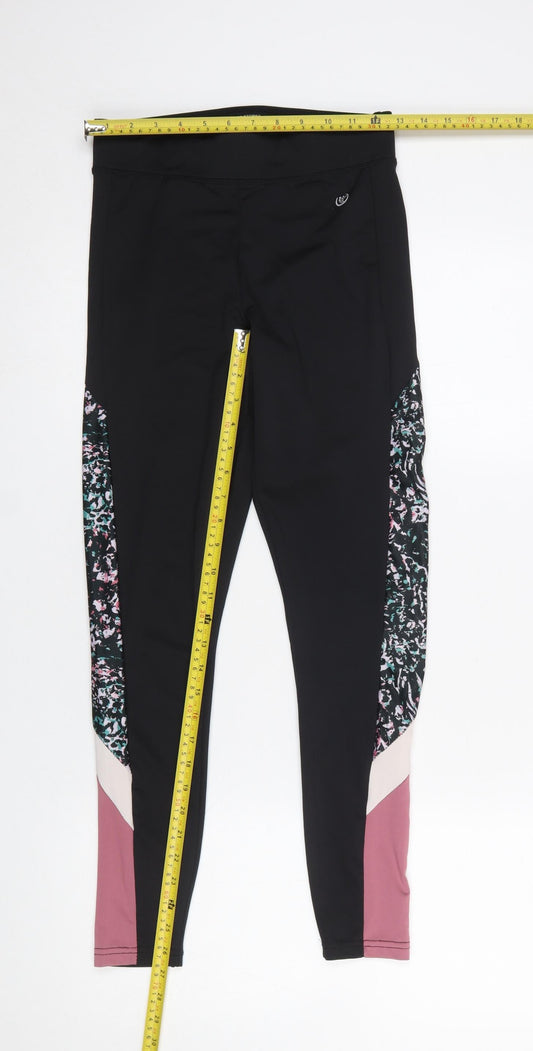 Dunnes Stores Women’s Black Colourblock Leggings Size S
