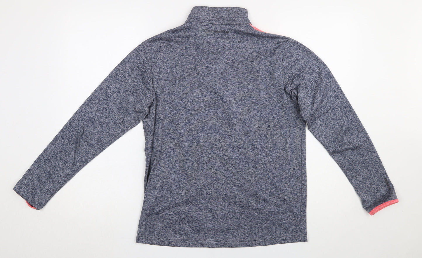 O’Neills Boys Blue & Coral 1/4 Zip Pullover Sweatshirt Age 13