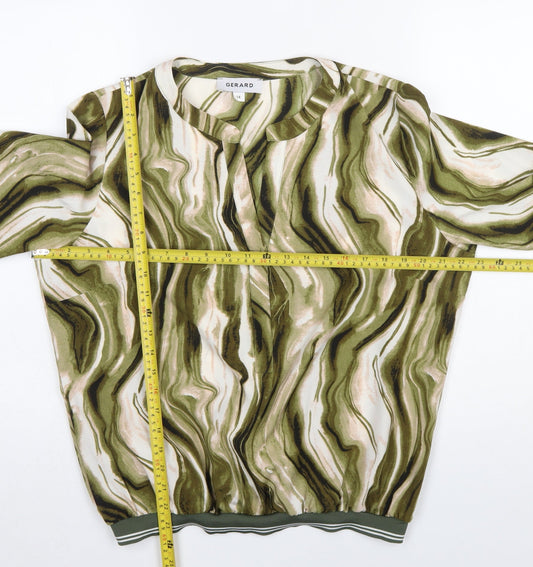 Gerard Womens Multicoloured Size 14 Long Sleeve Polyester Blouse