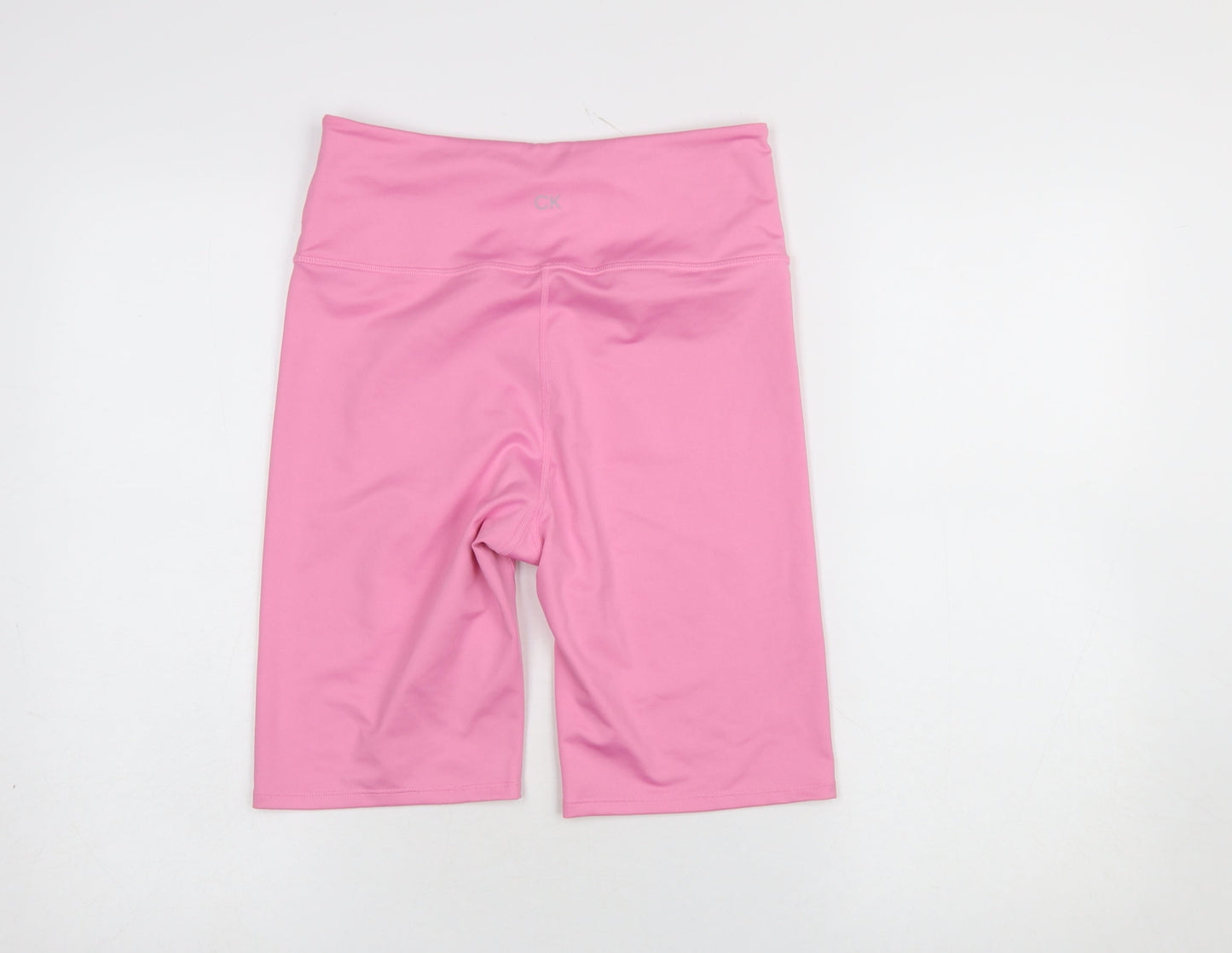 Calvin Klein Women’s Pink Biker Activewear Shorts M Slim Fit