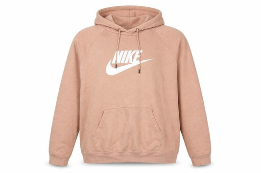 Nike Women’s Beige XL Pullover Hoodie Sweatshirt Cotton Blend