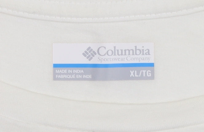 Columbia Men's White XL Graphic Outdoor Cotton T-Shirt