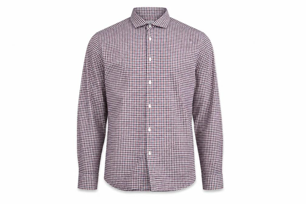 Caliban Men's Multicoloured Check Cotton Button-Up Shirt 16.5in