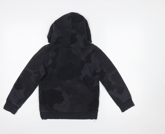 Under Armour Boys Black Camouflage Pullover Hoodie Size Small Cotton Blend