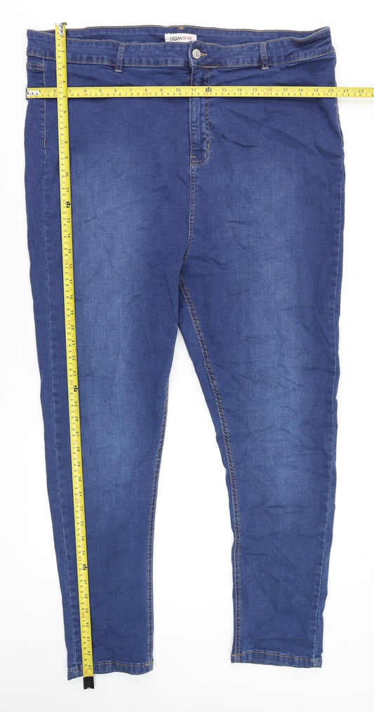 Urban Bliss Women's Blue Plus Size 22 Skinny Stretch Denim Jeans