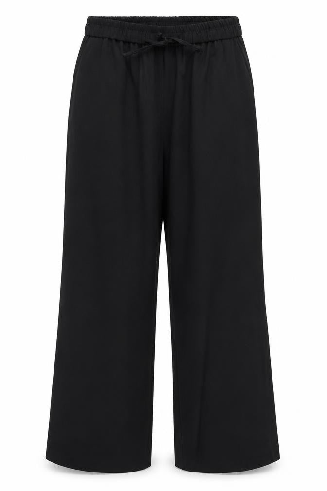 Front view of Gallery Women Black UK 12 Trouser Suit Trousers Stretch Polyester Blend