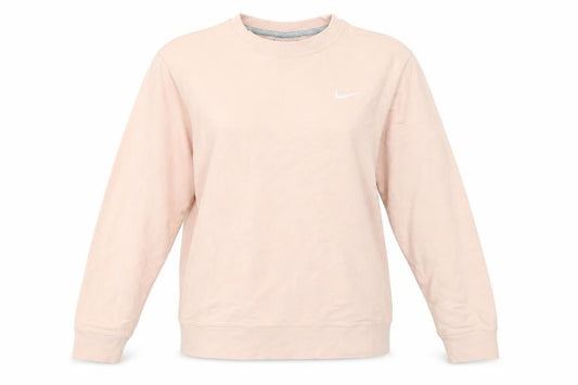 Nike Women Pink Crew Neck Pullover Sweatshirt Size M Cotton