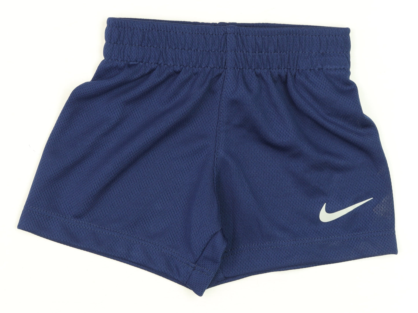 Nike Blue Mesh Unisex Baby Shorts 3-6 Months Elastic Waist Activewear