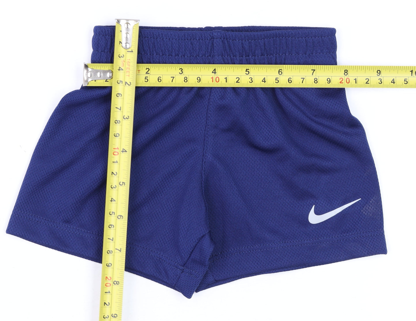 Nike Blue Mesh Unisex Baby Shorts 3-6 Months Elastic Waist Activewear