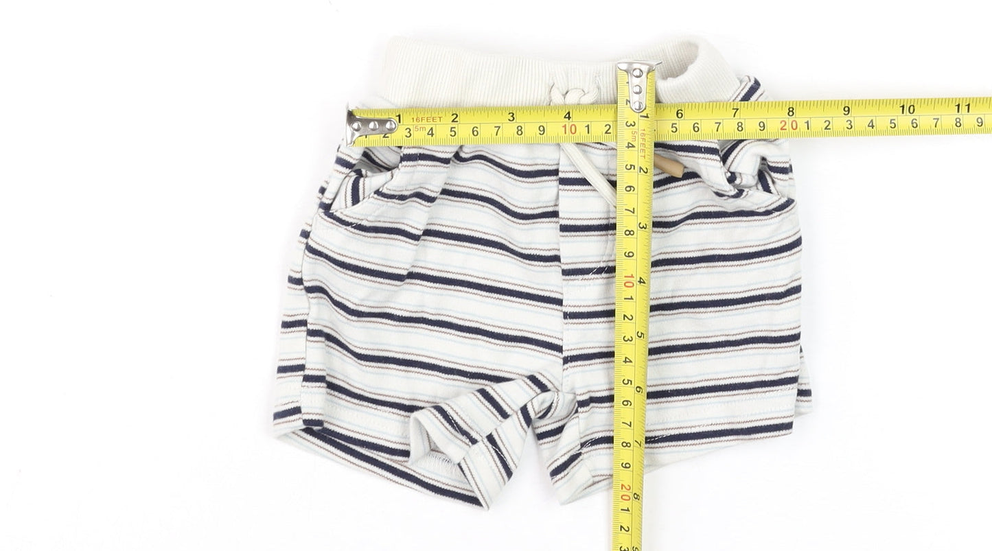 Calvin Klein Unisex Baby Multicoloured 3-6M Striped Jersey Shorts Set