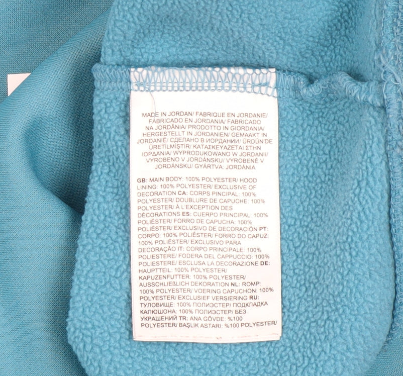 The North Face Men's Blue Pullover Hoodie Size S Fleece Logo Outdoor