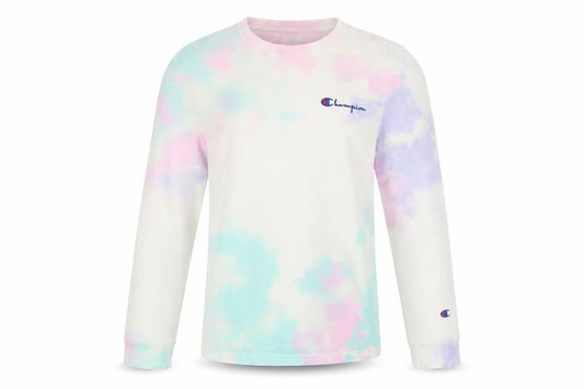 Champion Unisex Multicoloured Tie-Dye XS Long Sleeve Cotton Top