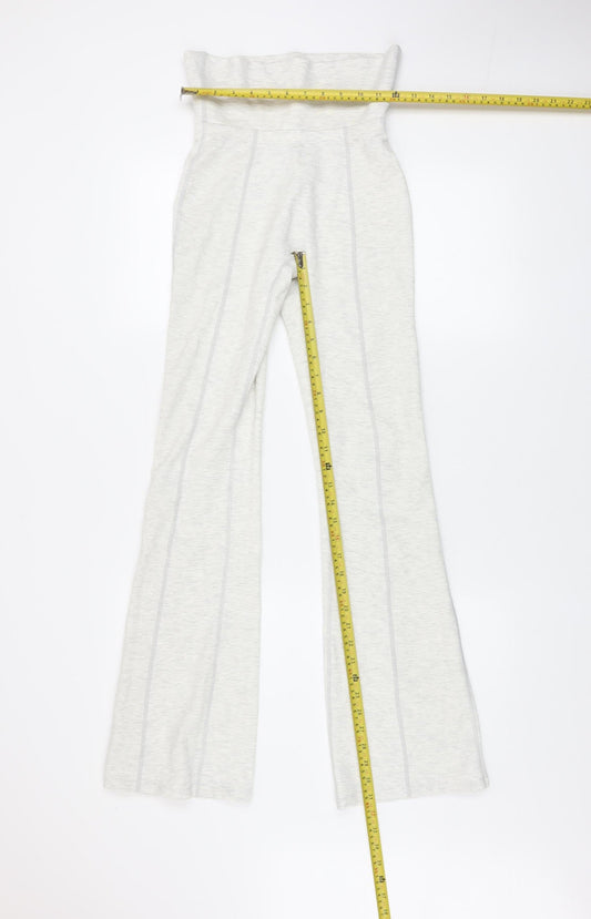 Boohoo Women’s Ivory High Rise Stretch Leggings Size S