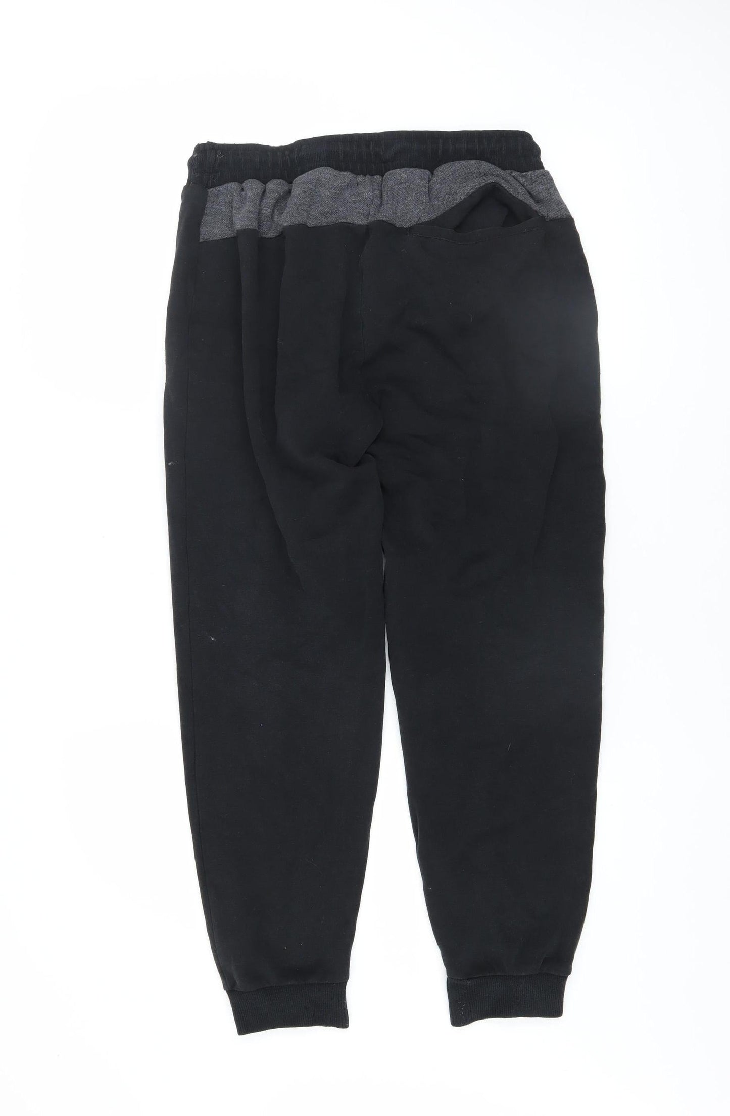 Diesel Men’s Black Fleece Jogger Trousers Size M Regular Fit
