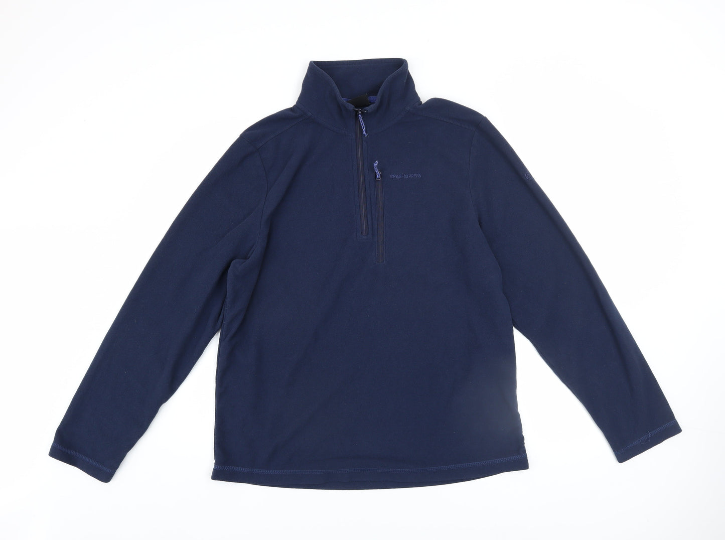 Craghoppers Men's Blue Fleece Half Zip Sweatshirt Size M Outdoor Pullover