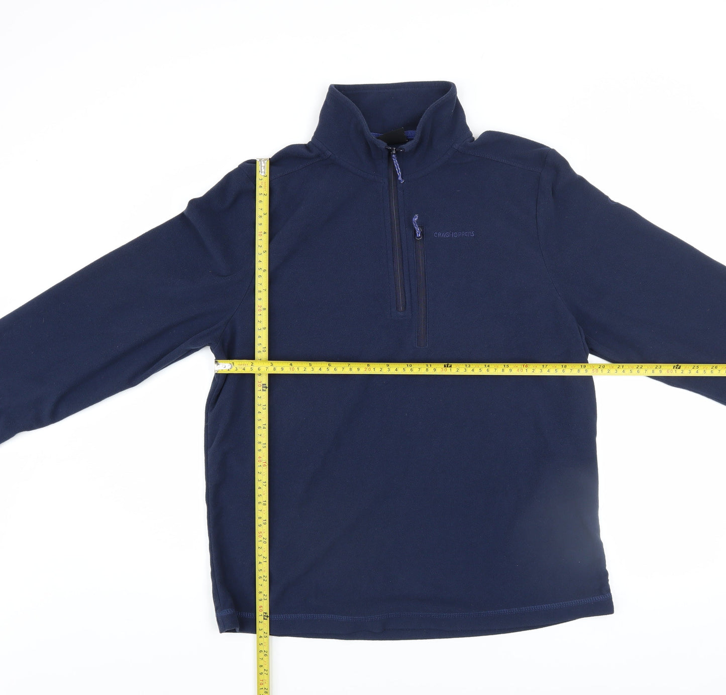 Craghoppers Men's Blue Fleece Half Zip Sweatshirt Size M Outdoor Pullover
