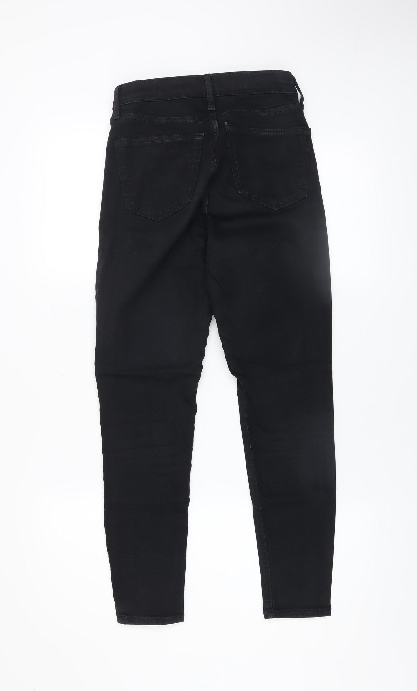 Topshop Women's Black High Rise Skinny Jeans Size 8 Regular