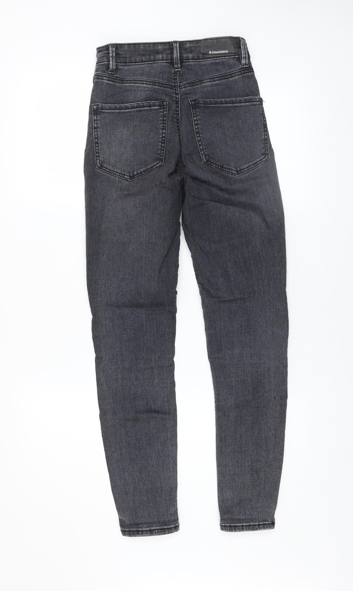 Stradivarius Women’s Grey High Waist Skinny Jeans UK 6