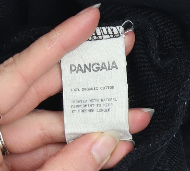 Pangaia Men's Black Long Sleeve Organic Cotton Pullover Sweatshirt M