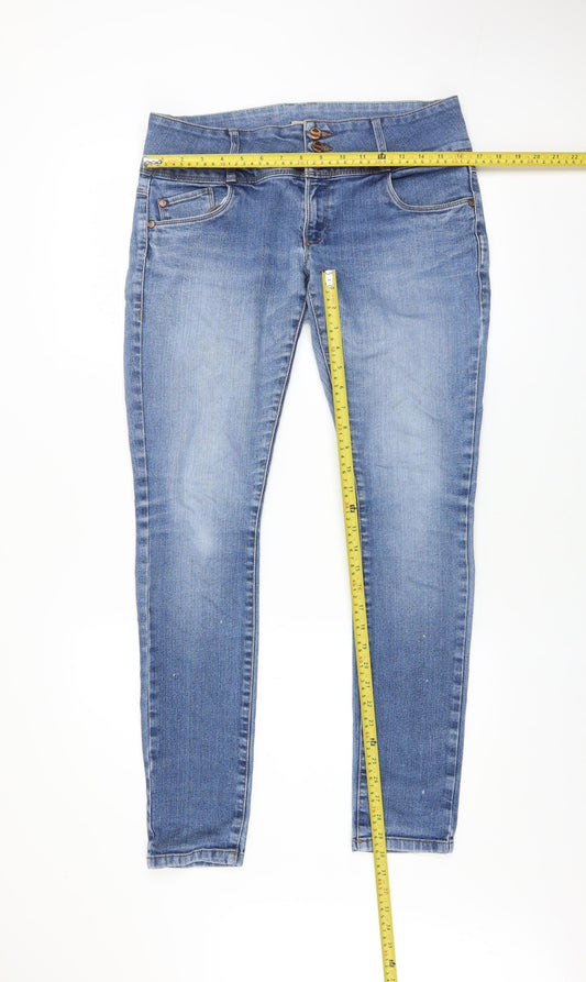 ONLY Mens Blue Slim Fit Stretch Denim Jeans Size 32W 32L