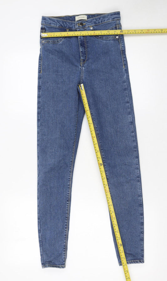 River Island Women’s Blue Skinny Mid Rise Stretch Jeans Size 6