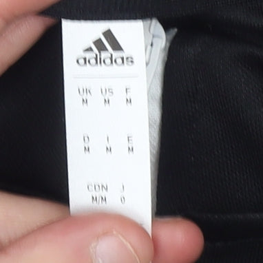 Adidas Men's Black M 1/4 Zip High Neck Athletic Sweatshirt