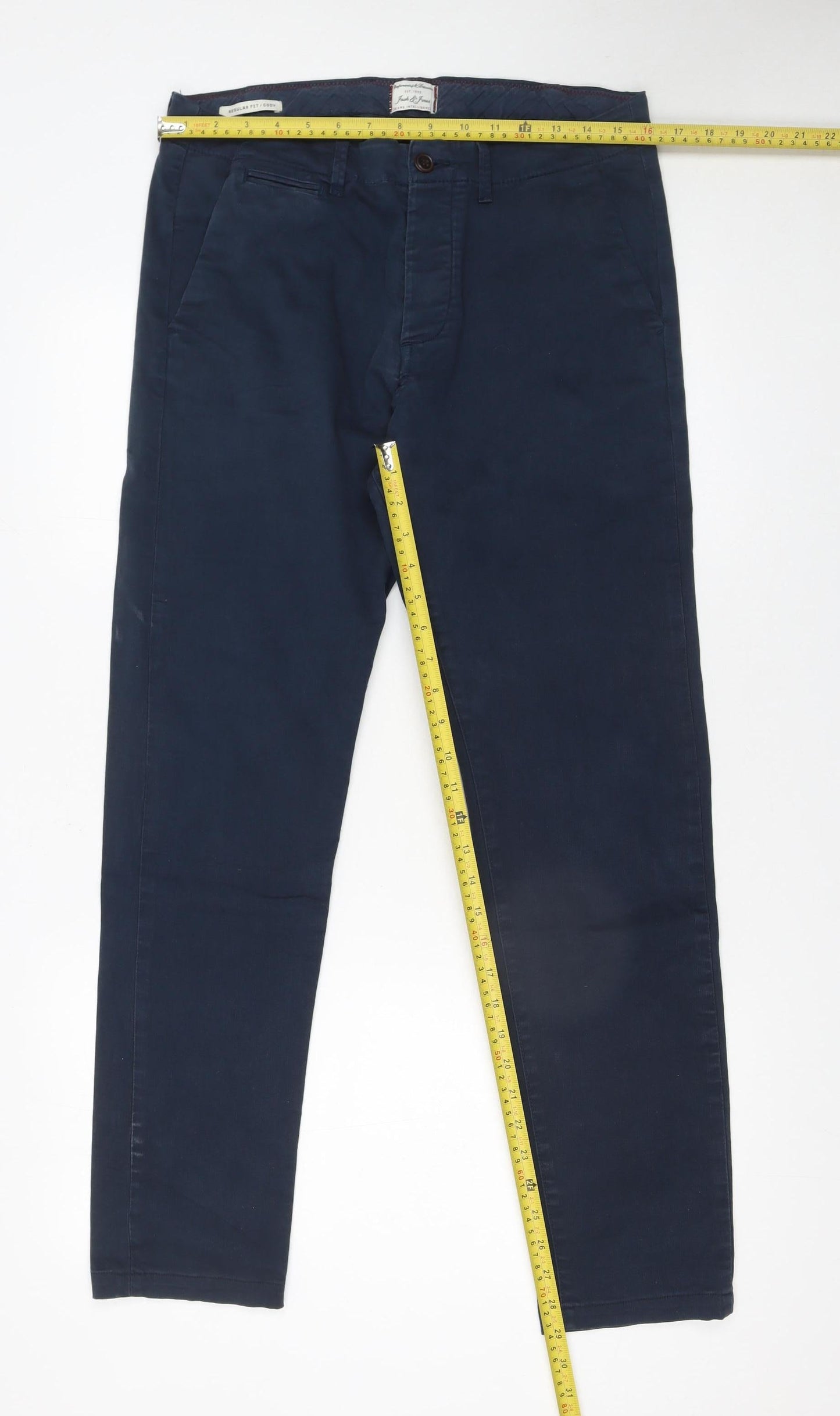 Jack & Jones Men’s Blue Slim Fit Chino Trousers 30W 34L