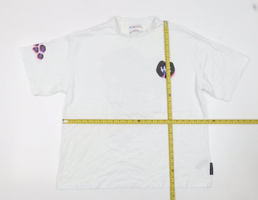 Helen Steele x Dunnes Stores White Animal Print Women's L T-Shirt