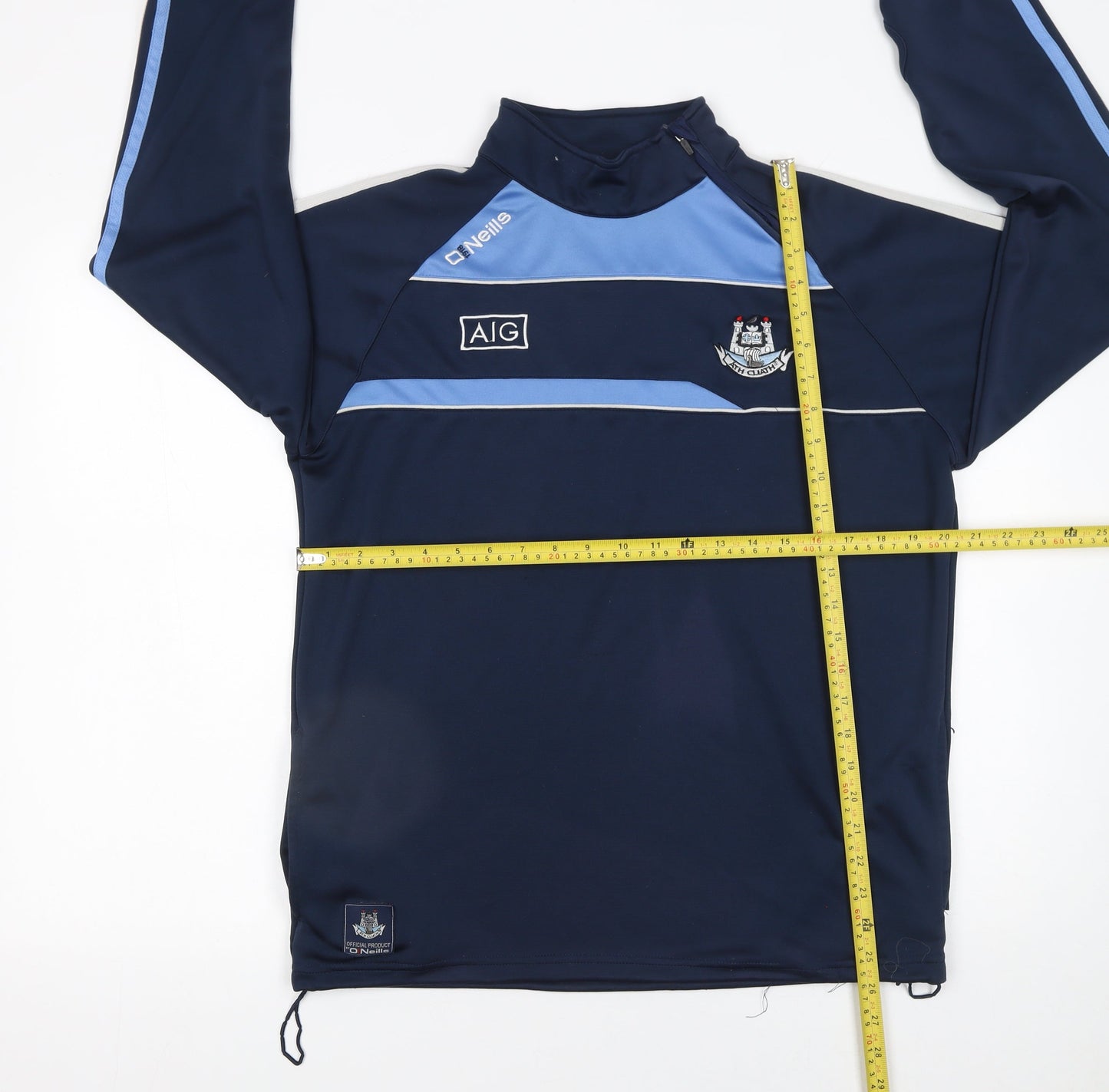 O'Neills Men's Blue 1/4 Zip Pullover Sports Sweatshirt Size L