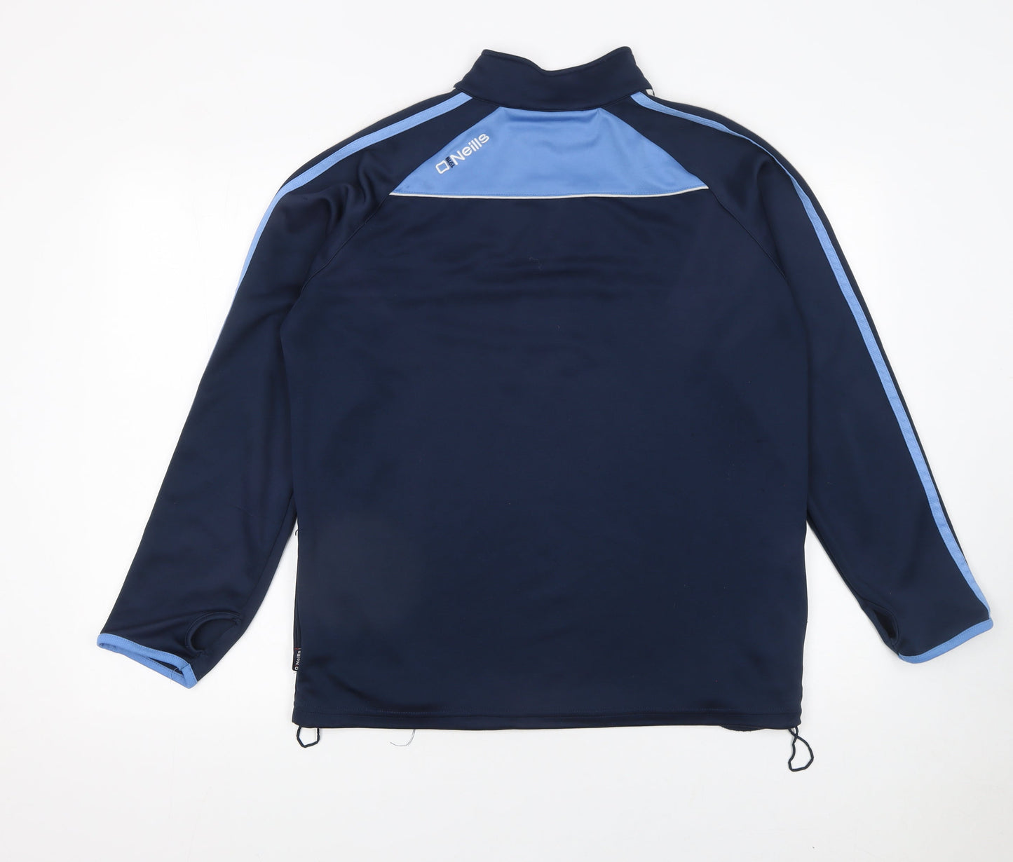 O'Neills Men's Blue 1/4 Zip Pullover Sports Sweatshirt Size L