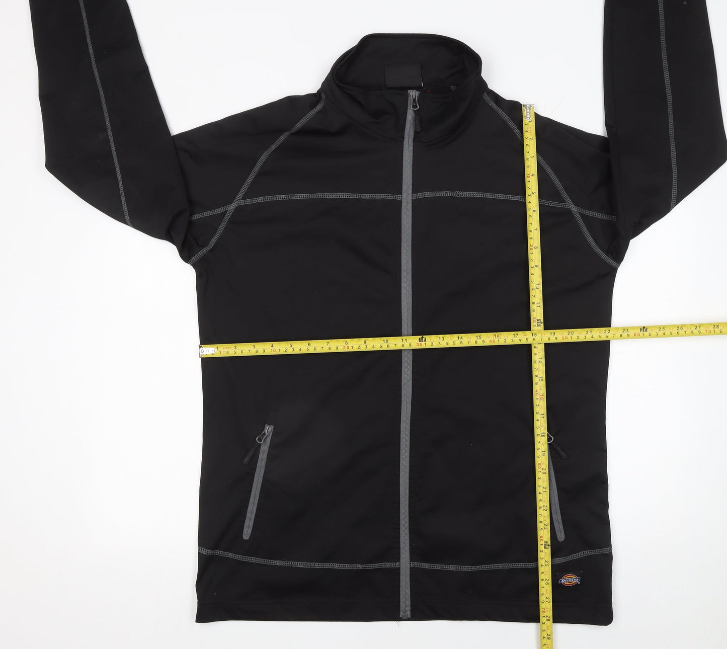 Dickies Men’s Black 2XL Softshell Track Jacket Full Zip Activewear