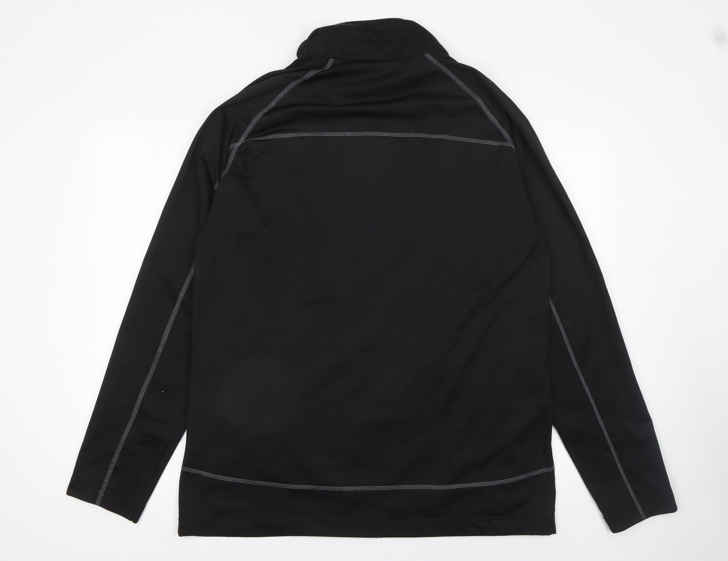 Dickies Men’s Black 2XL Softshell Track Jacket Full Zip Activewear