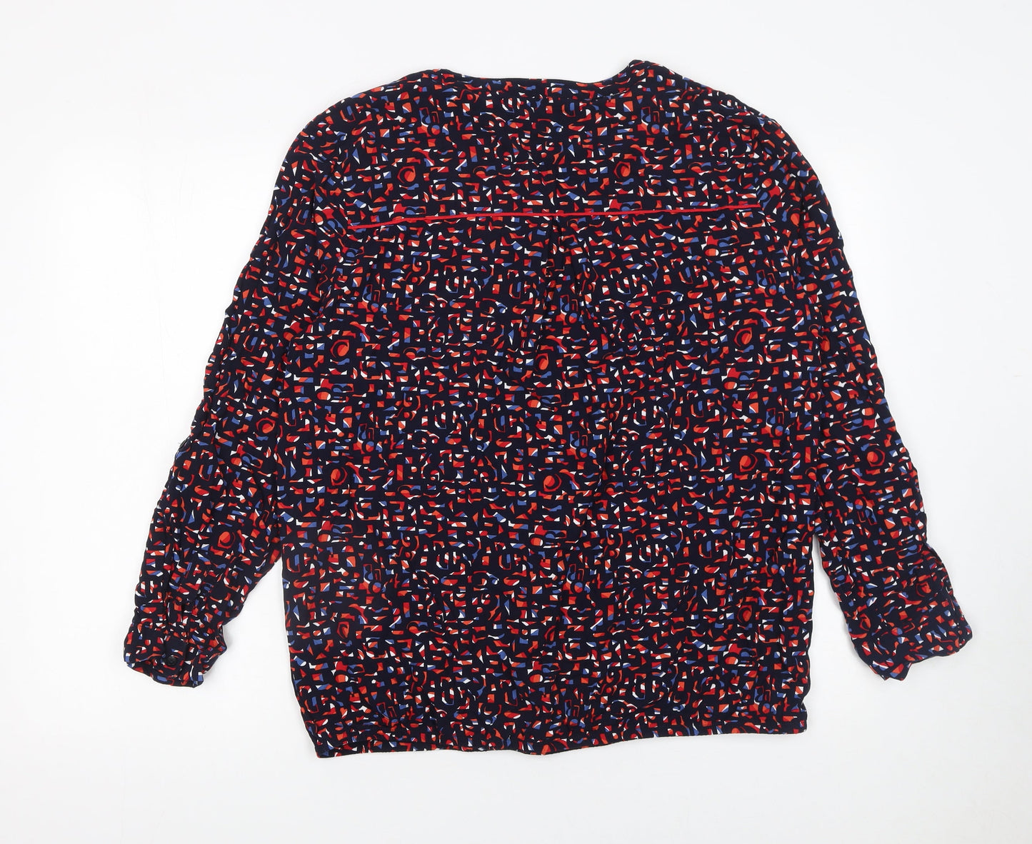 Cecil Womens Multicoloured Geometric Viscose Tunic Blouse L