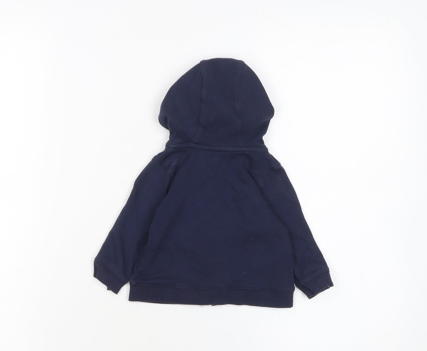 Lyle & Scott Unisex Baby Blue 0-3 Months Hooded Cotton Zip Jacket