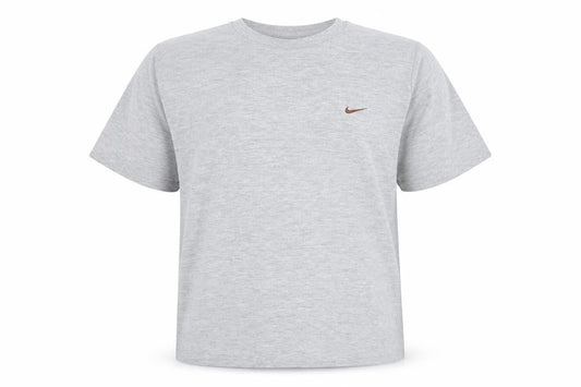 Nike Men's Grey Short Sleeve Crew Neck Cotton T-Shirt Size M