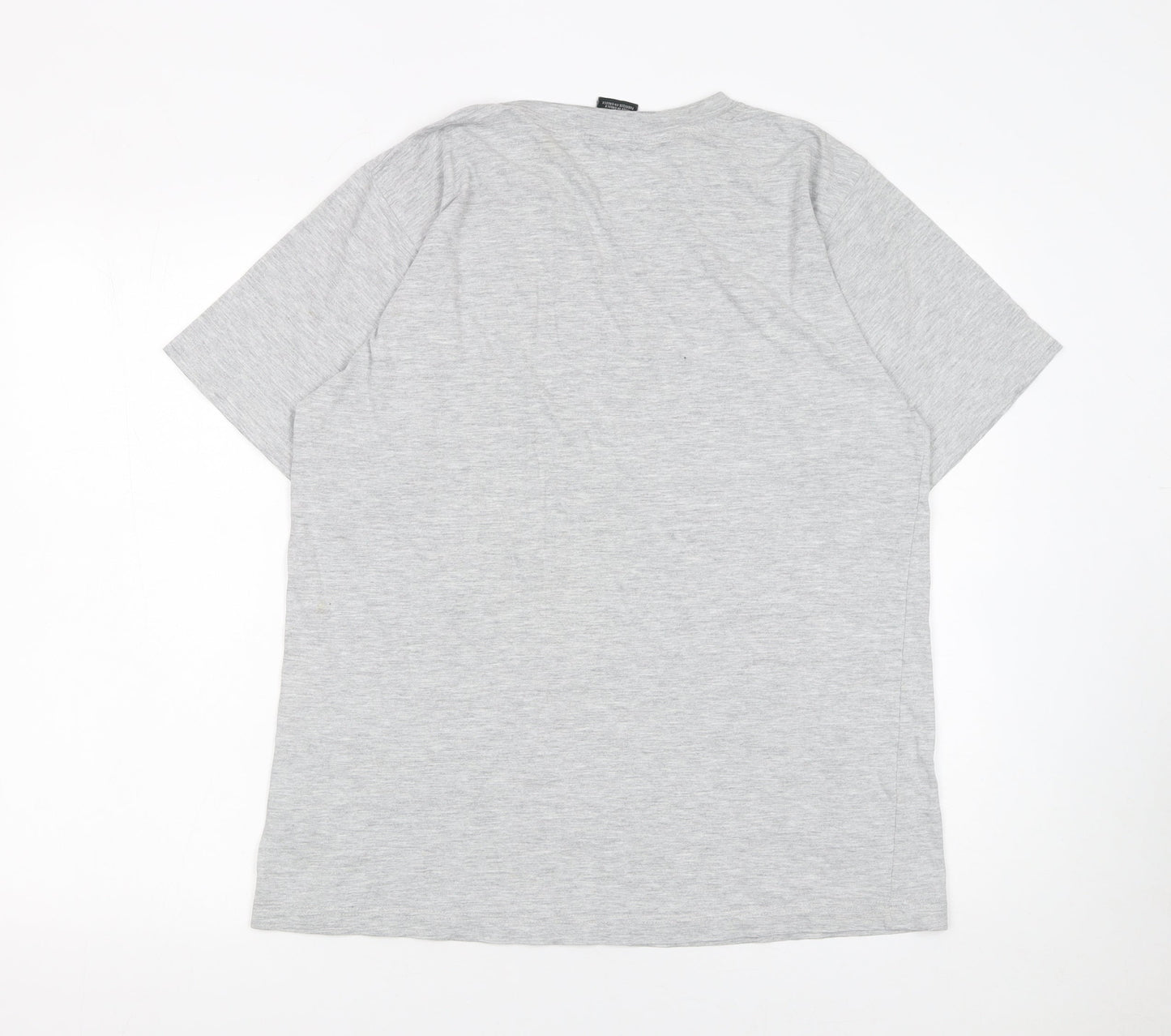 Nike Men's Grey Short Sleeve Crew Neck Cotton T-Shirt Size M