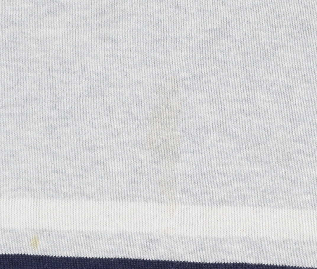 McKenzie Men’s Grey Striped Crew Neck Cotton Pullover Jumper XL