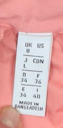 Adidas Women's Pink Logo Windbreaker Jacket UK 8